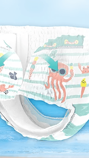 Suavidade Dodot Splashers — detalhe