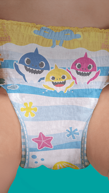 Laterais rasgáveis Dodot Splashers — detalhe