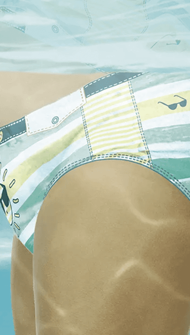 Dodot Splashers não incha na água — detalhe